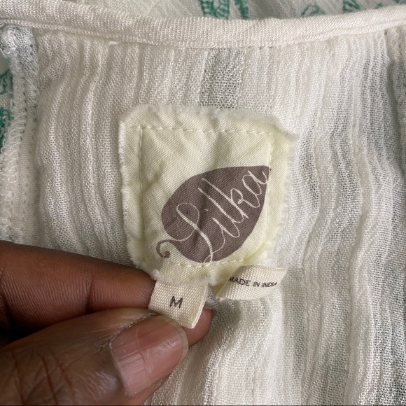 Anthro Lilka Gauzy Tank Top Boho Layered, Size M - Picture 8 of 10